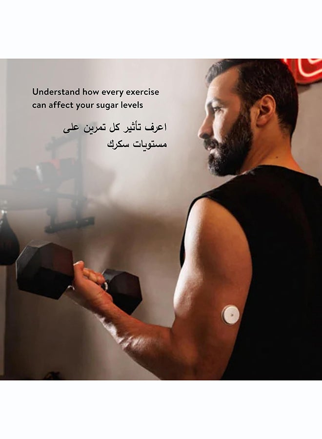 FreeStyle Libre 2 Plus Continuous Glucose Monitor | 15 Day Needle-Free Smart CGM Sensor | Smartphone Compatible - Image 2