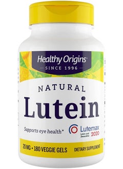 Healthy Origins Healthy Origins Lutein (Lutemax 2020), 20 mg - for Healthy Vision & Eye Health - Supplement with Zeaxanthin - Vegan, Non-GMO & Gluten-Free Supplement - 180 Veggie Gels  - Image 1