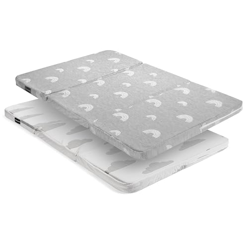 BaeBae Goods Pack and Play Mattress Pad for (38"x26"x1.5"), Playpen Pad, Playard Mattress for Pack and Play, Pack N Play Mattress Topper w/2 Waterproof Washable Covers - Image 4