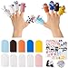 COcnny Animal Finger Puppets Crafts 20pcs DIY Farm Felt Hand Puppet Making Kit for Kids Make Your Own Art Fingers Story Telling Toy Animals Role Play for Boys Girls Toddles School Birthday - Image 2