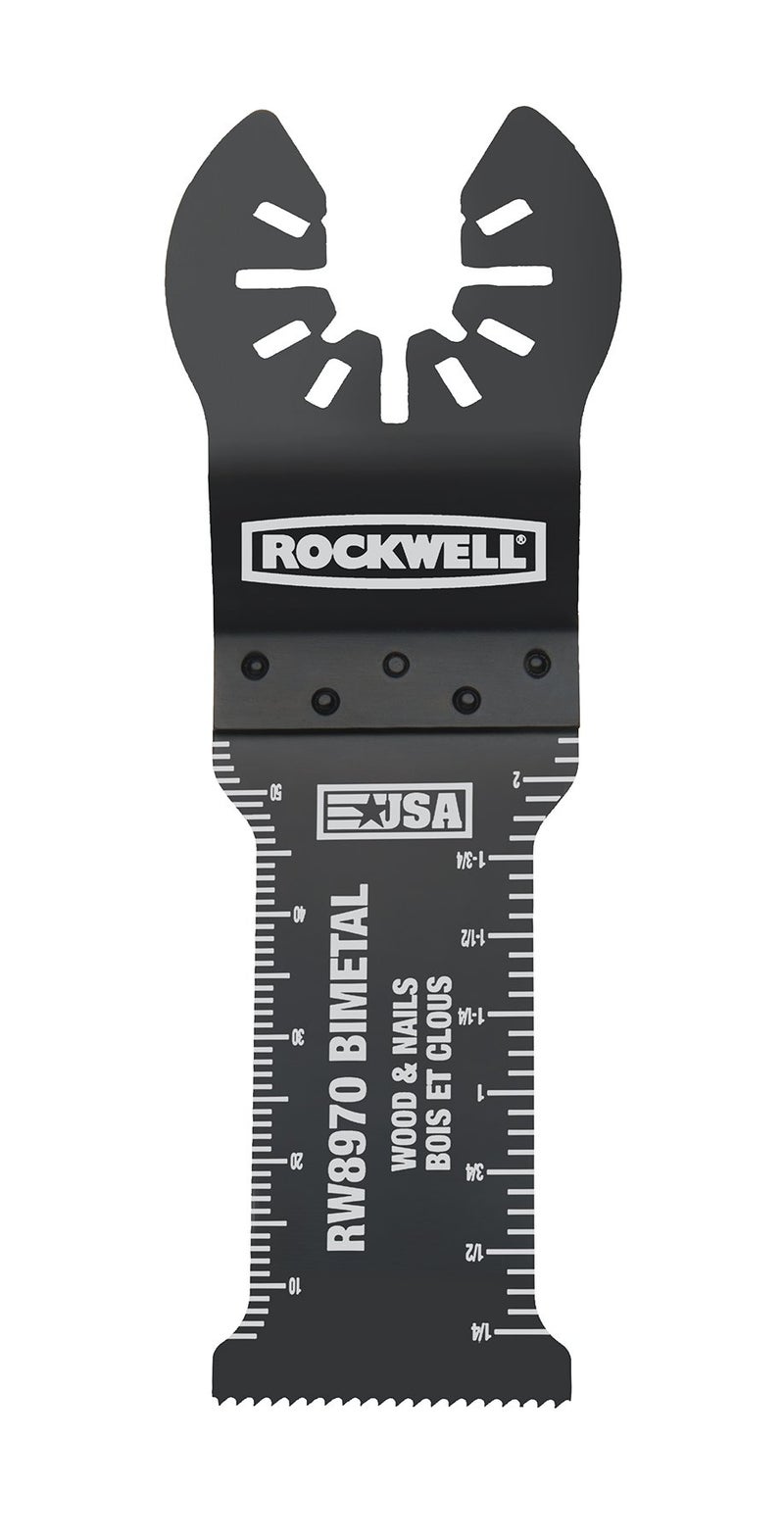 Rockwell RW8970 Tools Sonicrafter Oscillating Multitool Extra Long Extended Life Bimetal Wood Nail End Cut Blade 114