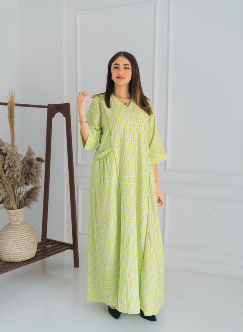 AFandina Jalabiya A touch of luxury in every detail A-351 - Image 1