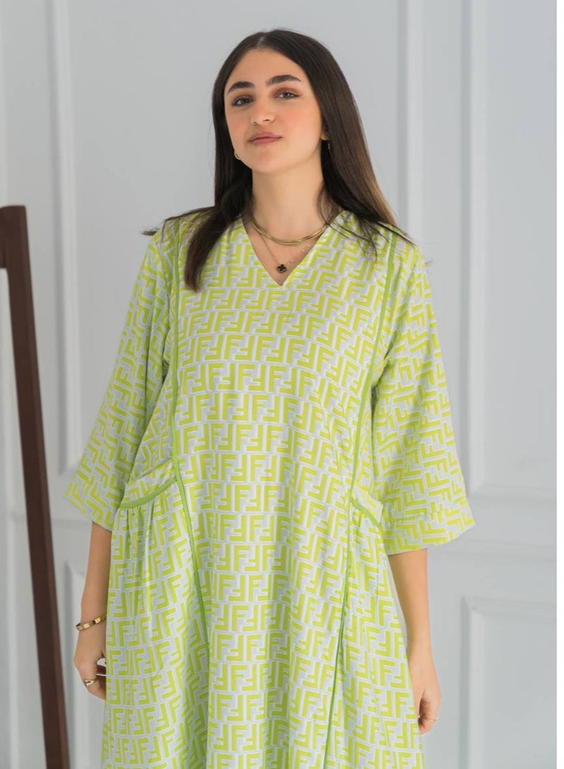 AFandina Jalabiya A touch of luxury in every detail A-351 - Image 2