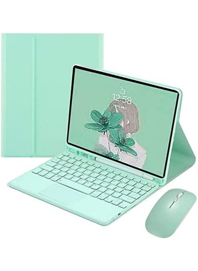 General - Arabic and English Keyboard Case with Mouse, Compatible with iPad Pro 11 inch 2021/2020/2018, Magnetic Separate Color Touchpad Keyboard with Pencil Holder - Image 1