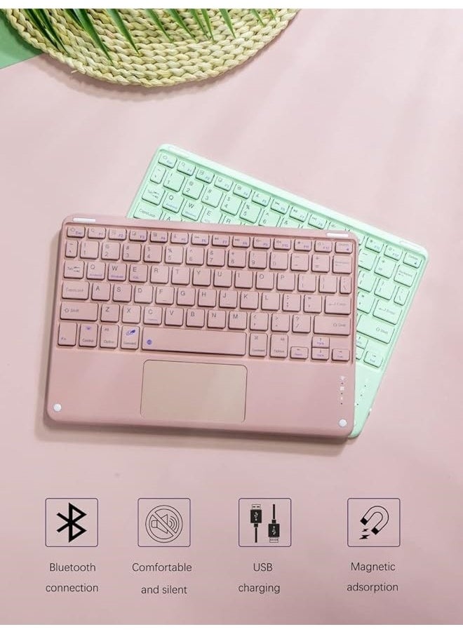 General - Arabic and English Keyboard Case with Mouse, Compatible with iPad Pro 11 inch 2021/2020/2018, Magnetic Separate Color Touchpad Keyboard with Pencil Holder - Image 1