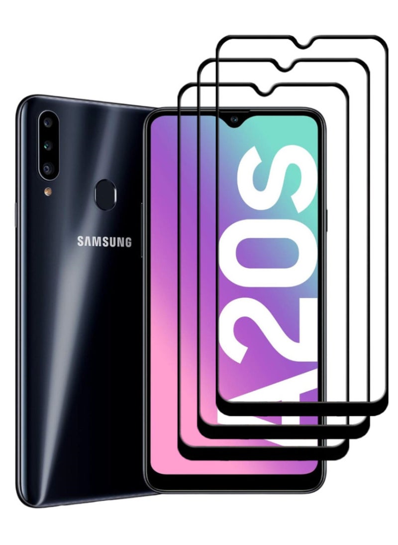 ACLIX 3 Pieces Antistatic ESD Dustproof Premium Quality High Definition Tempered Glass Screen Protector Designed For Samsung Galaxy A20s - Image 1