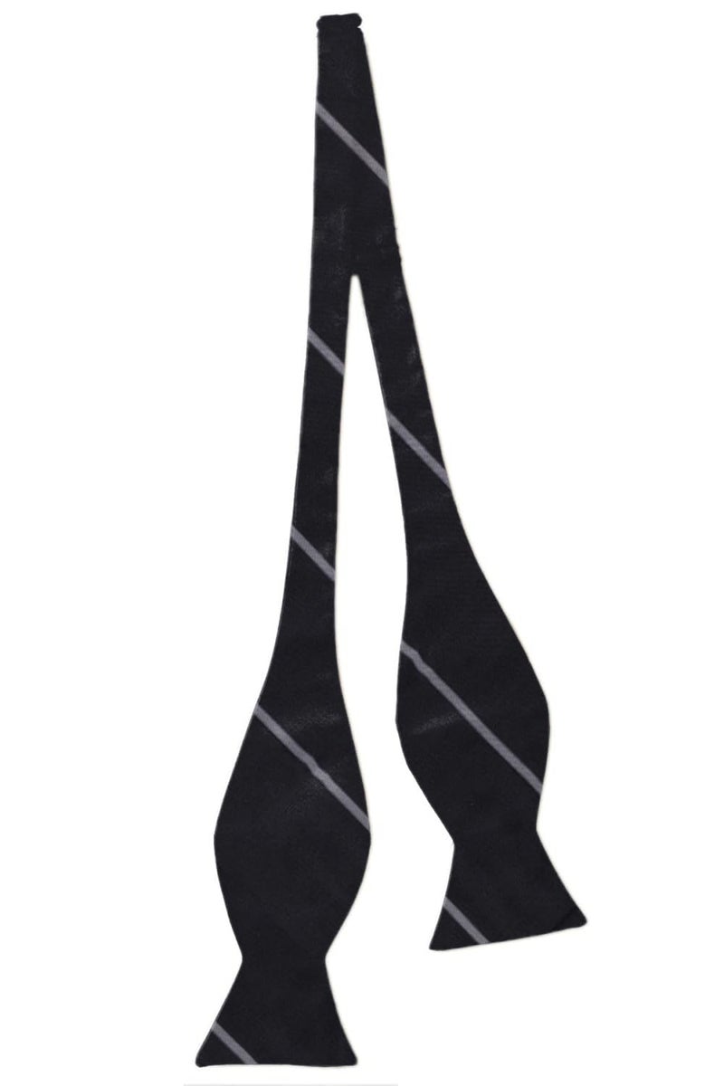 Blacksmith Black Self Tie Bowtie for Men - Image 1