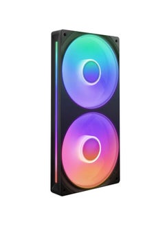 NZXT F240 RGB Core 240mm Single-Frame RGB Fan Unit, Versatile Connectivity, Optimal Performance, Fluid Dynamic Bearings, Radiant RGB Lighting, PWM Control, Silent Operation, Black | RF-U24HF-B1  - Image 1