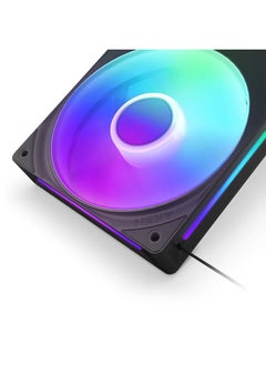NZXT F240 RGB Core 240mm Single-Frame RGB Fan Unit, Versatile Connectivity, Optimal Performance, Fluid Dynamic Bearings, Radiant RGB Lighting, PWM Control, Silent Operation, Black | RF-U24HF-B1  - Image 4