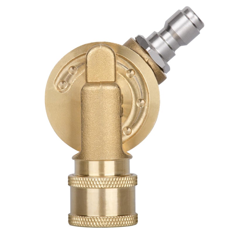 MARSTEK Pressure Washer Gutter Cleaner Attachment - 240 Degree Pivoting Coupler, 1/4â€ Quick Connect, 7 Angles for Power Washer Spray Nozzle, 4500 PSI - Image 1