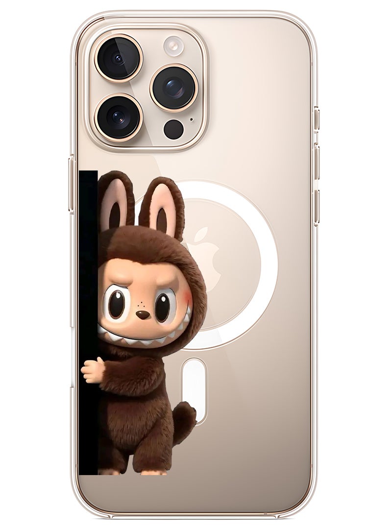 Theodor Magnetic Case for Apple iPhone 16 Pro Compatible with MagSafe Wireless Charging, Shockproof Phone Bumper Cover Labubu (10) - Image 1