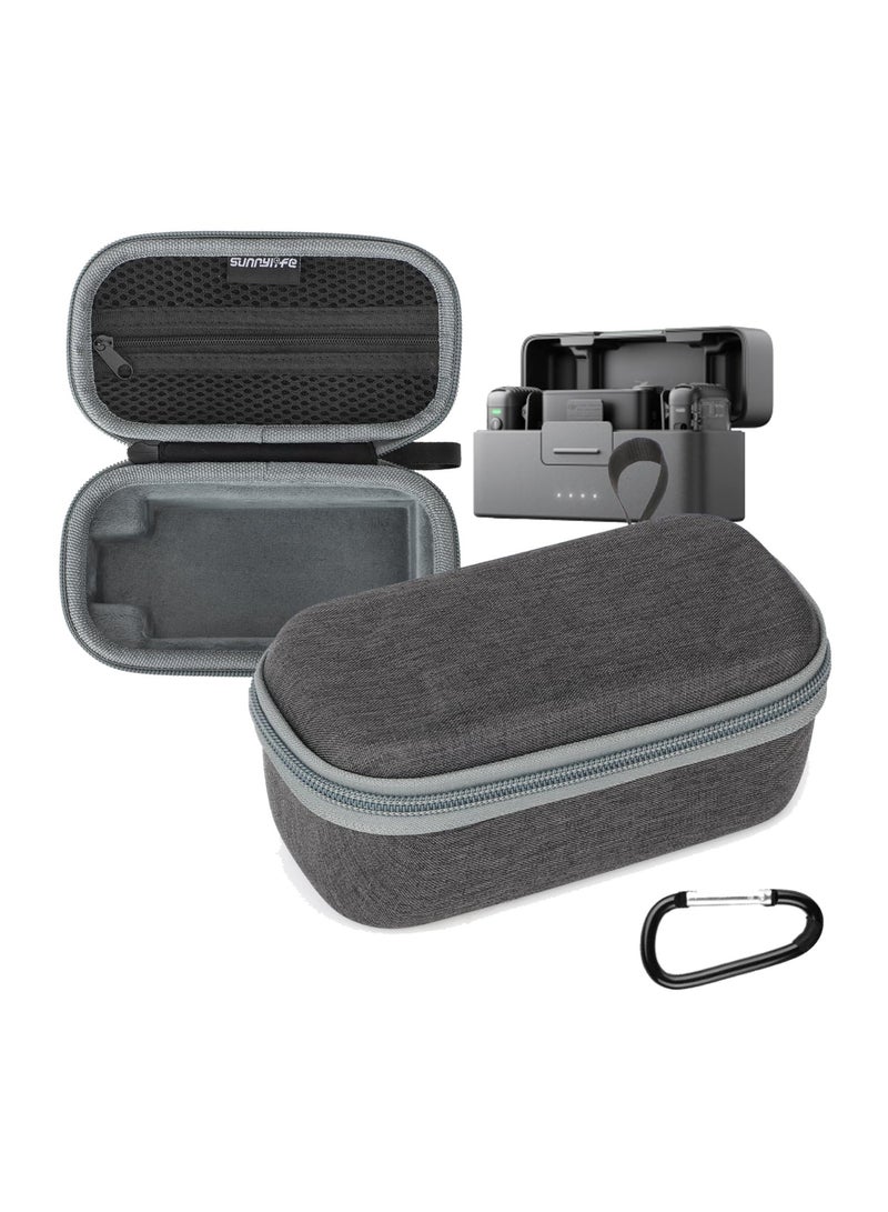 Hard Carrying Case for DJI Mic Wireless Lavalier Microphone Charging Case, Wireless Lavalier Microphone Cover for PC Smartphone Vlogs Cable Phone Adapter Windscreen Accessories  - Image 1