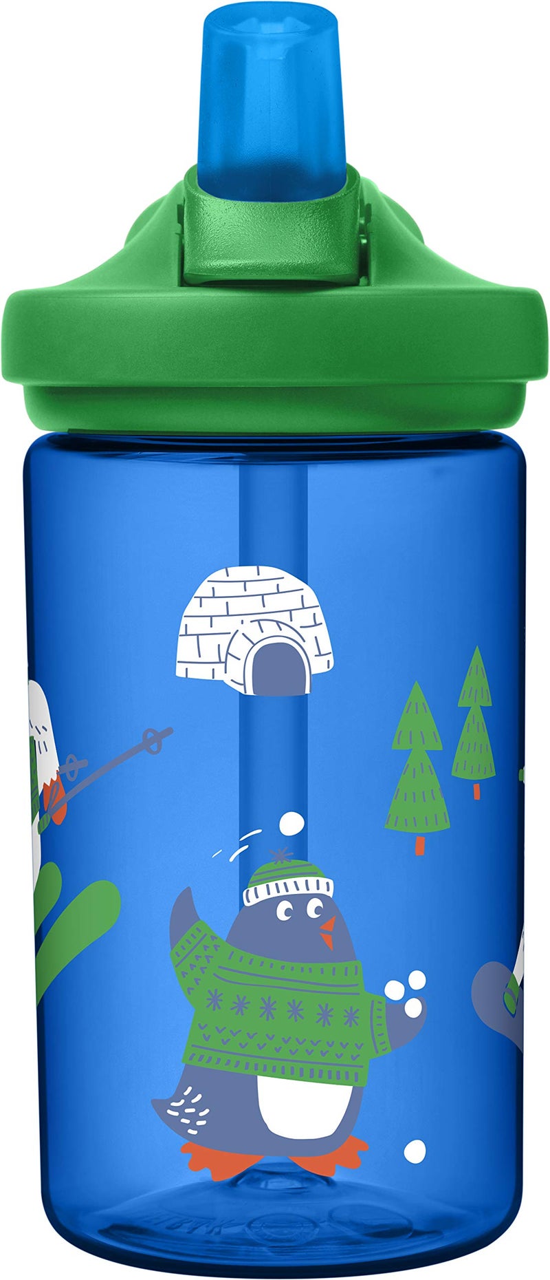 CAMELBAK Eddy+ Kids BPA-Free Water Bottle with Straw, 14oz, Sweater Shedders - Image 2