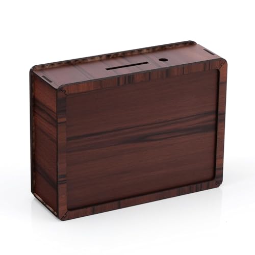 Perpetual Wooden Money Piggy Bank, Money Saving Box, Gullak with Savings Chart, 100000 Rupees Goal Tracker, Cash Collection Bank for Kids and Adults(1Pc) - Image 5