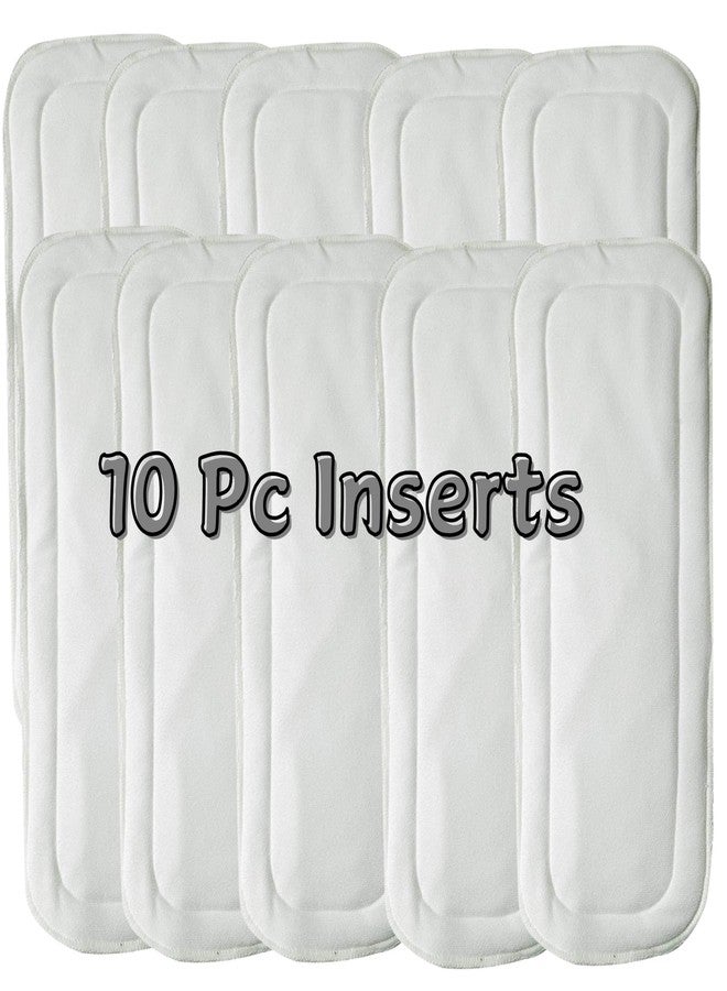Tip 'n' Top® Cloth Diapers for Babies Reusable and Adjustable Snap Buttons with Wet-Free Insert Pads, Multicolor, Age- 3 Months to 3 Years (5 Diapers + 10 Insert Pads) - Image 3