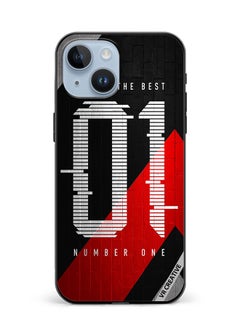 Protective Case Cover For Apple iPhone 15 Plus Number One Design Multicolour