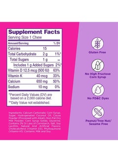Viactiv Calcium +Vitamin D3 Supplement Soft Chews, Milk Chocolate, 60 Chews - Calcium Dietary Supplement for Bone Health  - Image 2