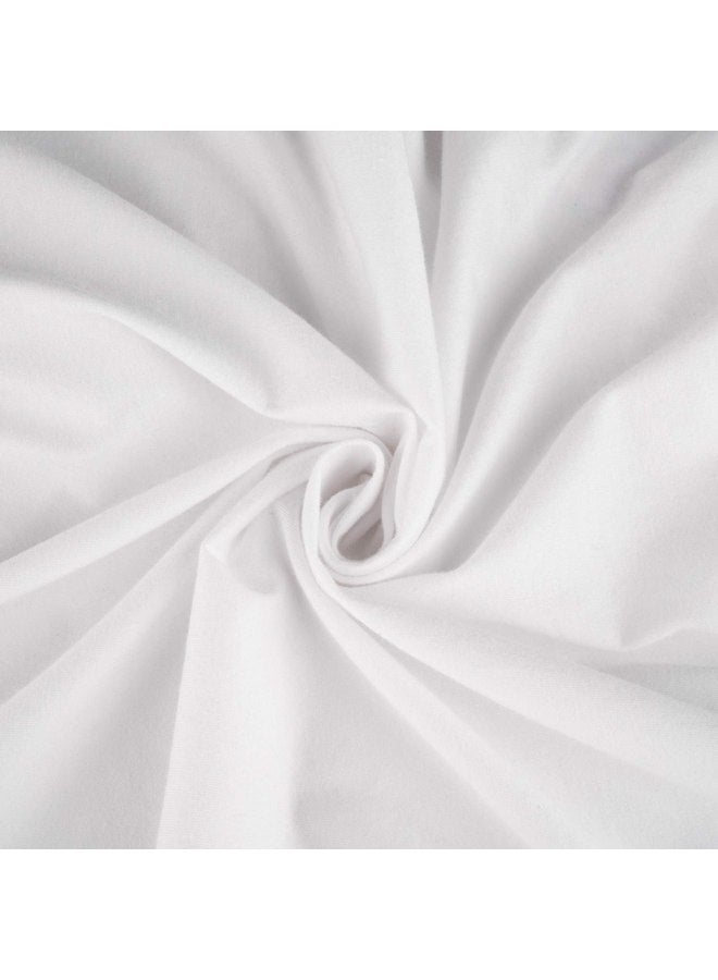 SHEETWORLD.COM SheetWorld Fitted Pack N Play Playard Sheet Compatible with Maxi COSI Swift Play Yard 31 x 39 inches, 100% Cotton Jersey, Hypoallergenic, Butter Soft, Solid White, Made in USA - Image 3