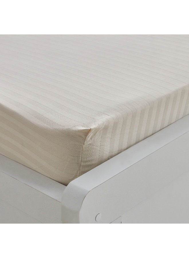 Home Box Hamilton Stripe Satin Cotton Single Fitted Sheet 200 x 36 x 90 cm - Image 5