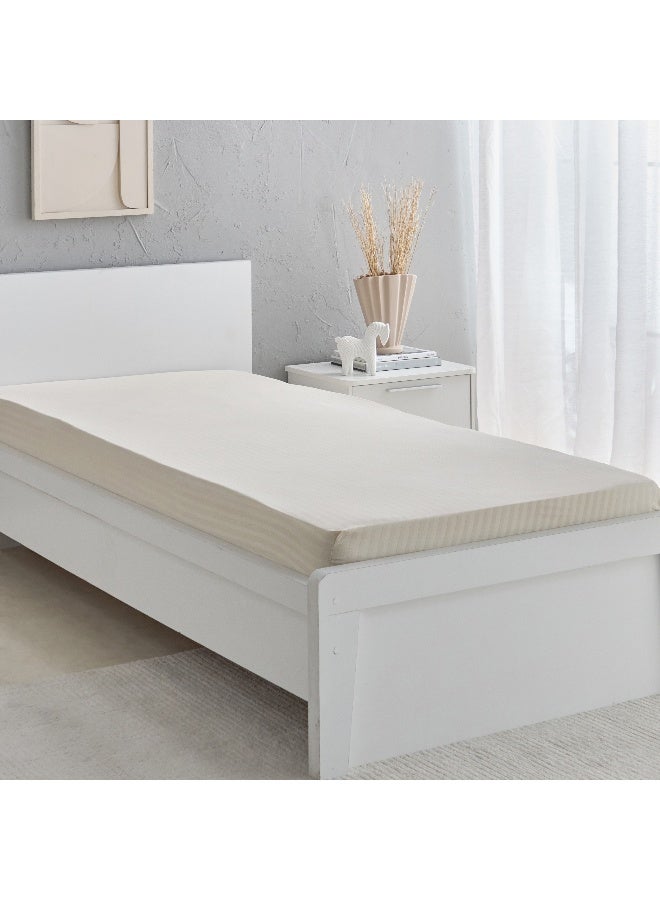 Home Box Hamilton Stripe Satin Cotton Single Fitted Sheet 200 x 36 x 90 cm - Image 2