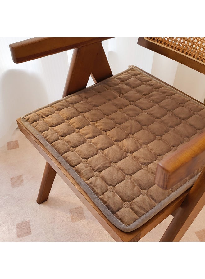 Thickened Cushion Cushion Winter Dutch Velvet Quilted Non-slip Student Classroom Seat Cushion Office Chair Cushion Cushion