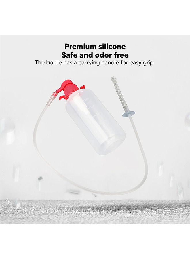 Generic 600ml Capacity Reusable Feminine Wash Bottle Cleansing System Personal Douche Manual Pressure Clean Bidet Accessories for Women  - Image 3
