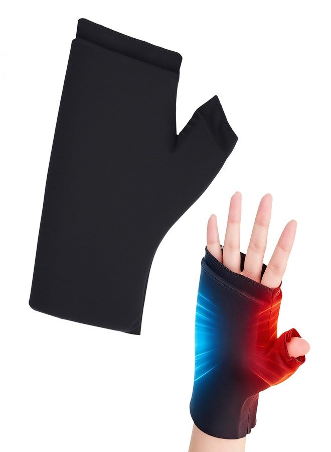 EDRITHRIC Ice Pack Glove for Hands & Wrist - Hot & Cold Therapy Gel Glove for Arthritis Pain Relief, Carpal Tunnel, Tendinitis - with Open Finger Design, Reusable Compression Support for Swelling & Stiffness - Image 1