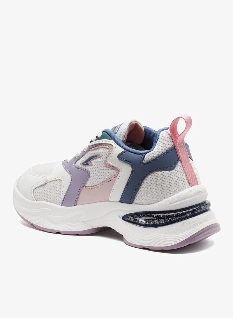 Asian  Stylish White Purple Sneakers for Women and Girls for Women | Best Price UAE
