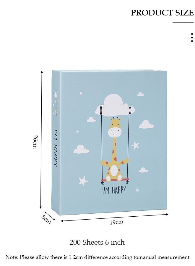 منزل الغابة ألبوم صور بختم 200 جيب لصور مقاس 6 بوصات، ألبوم صور محمول لحفلات الزفاف العائلية والأولاد والبنات - Image 5