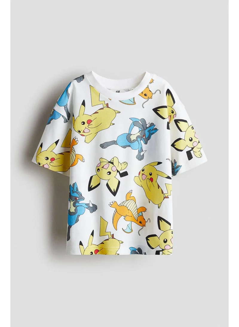 H&M Printed oversized T-shirt