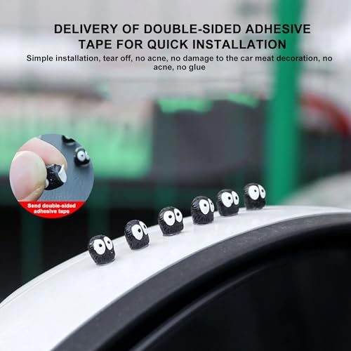 Dimpola Cute Soot Sprites - Car Rearview Mirror Accessories for Car Interior Decoration Dashboard Car Ornament Funny Gifts for Cute Car Mirror Interior Decors (25 Pcs) - Image 2