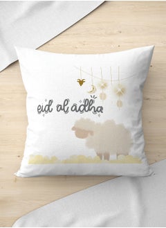 Polyester Pillowcase Cushion Cover with Eid Al-Adha and Sheep Design