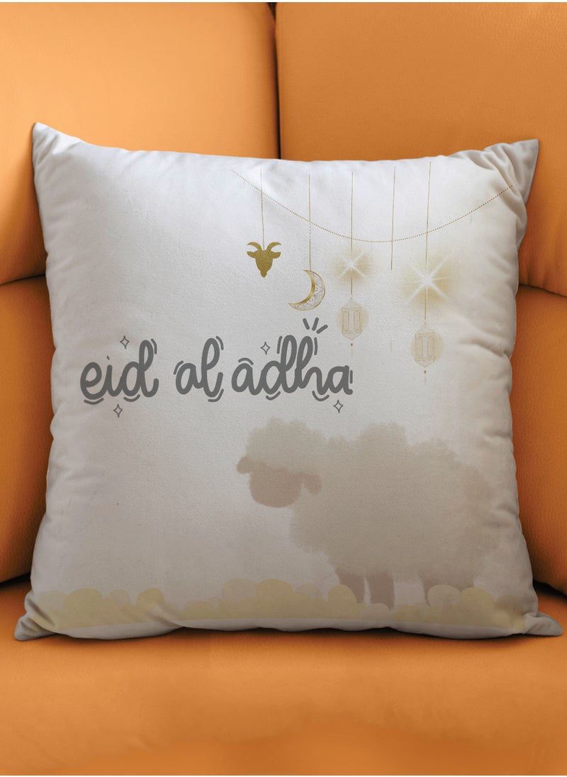 LOWHA - Polyester Pillowcase Cushion Cover with Eid Al-Adha and Sheep Design - Image 1