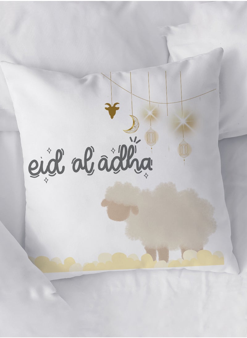 LOWHA - Polyester Pillowcase Cushion Cover with Eid Al-Adha and Sheep Design - Image 1