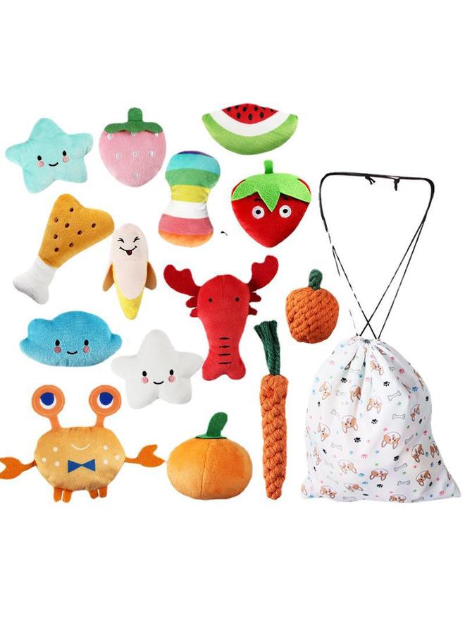 Bluejw Pet Plush Toy Vegetable Cartoon Bite-resistant Teddy Golden Retriever Dog Voice Toy Source Factory Sincerely Distribute - Image 2