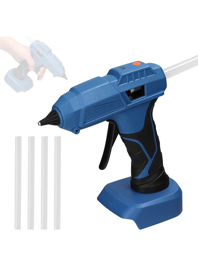 Generic Professional Cordless Hot Melt Glue Machine Portable Home Use Hot Melt Glue Machine Craft DIY Repairing Tool Kits with GlueSticks  - Image 1