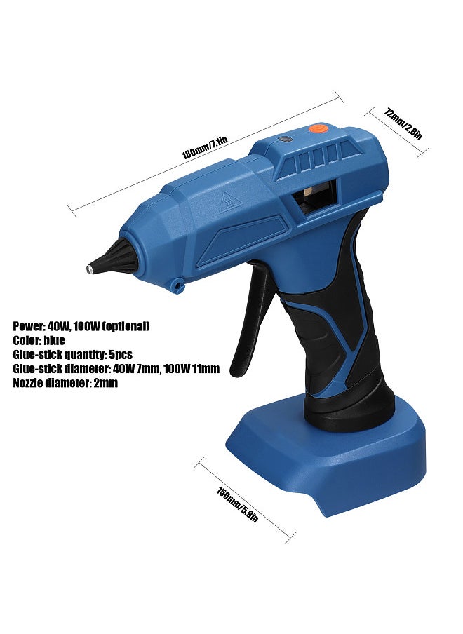 Generic Professional Cordless Hot Melt Glue Machine Portable Home Use Hot Melt Glue Machine Craft DIY Repairing Tool Kits with GlueSticks  - Image 2