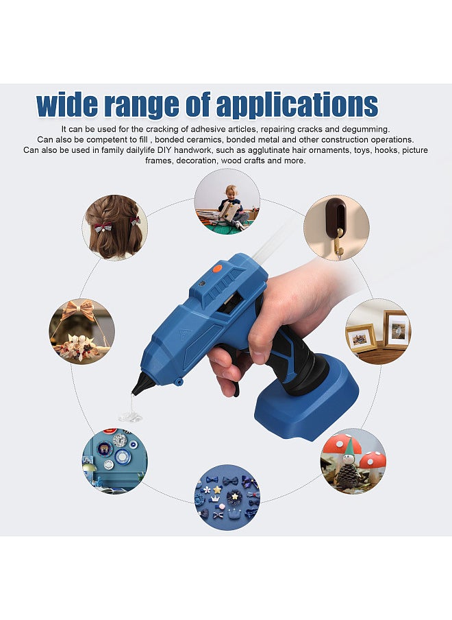 Generic Professional Cordless Hot Melt Glue Machine Portable Home Use Hot Melt Glue Machine Craft DIY Repairing Tool Kits with GlueSticks  - Image 3