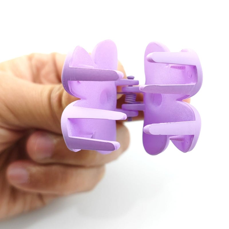 ROYHOO 20PCS 1.57inch Cute Flower Claw Clips, Small Jaw Clips for Women Girls Thin/Medium/Thick Hair, 10 Colors Nonslip Strong Hold Clamps Catch Barrettes Hair Accessories - Image 5