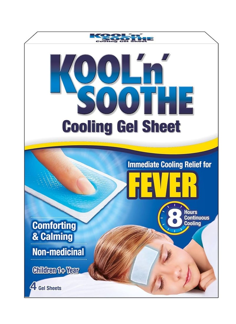 KOOL 'n' SOOTHE Child Cooling Gel Sheet 4s 