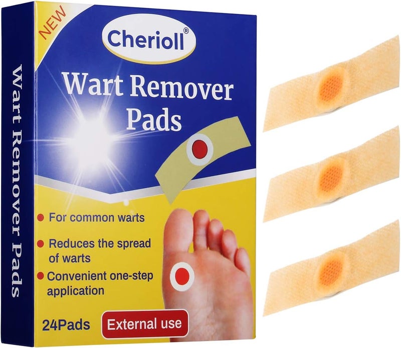 Cherioll Wart Remover Corn Complete Removal Corn Remover Foot Corn Remover Pads Plantar Wart Removal Penetrates and Removes Common and Plantar Warts Callus Stops Wart Regrowth - Image 1