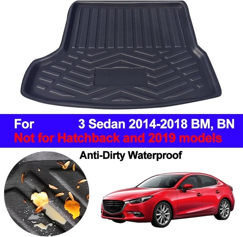 Wivplex Heavy-Duty Trunk Mat for Mazda 3 Sedan - Image 3
