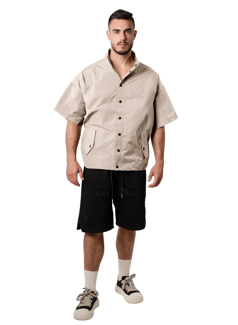 Tanjim Squad Beige TANJIM SQUAD - WORK HARD STREET SHIRT BEIGE for Men | Best Price UAE