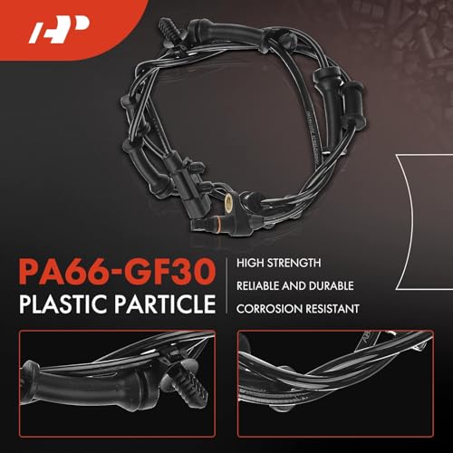 A-Premium حساس سرعة العجلات الأمامية اليسرى/اليمنى ABS من A-Premium متوافق مع جيب رانجلر 2007-2017، رانجلر JK 2018، 3.6L 3.8L - جانب السائق أو الراكب، استبدال# 68003281AC، 68003281AA - Image 4