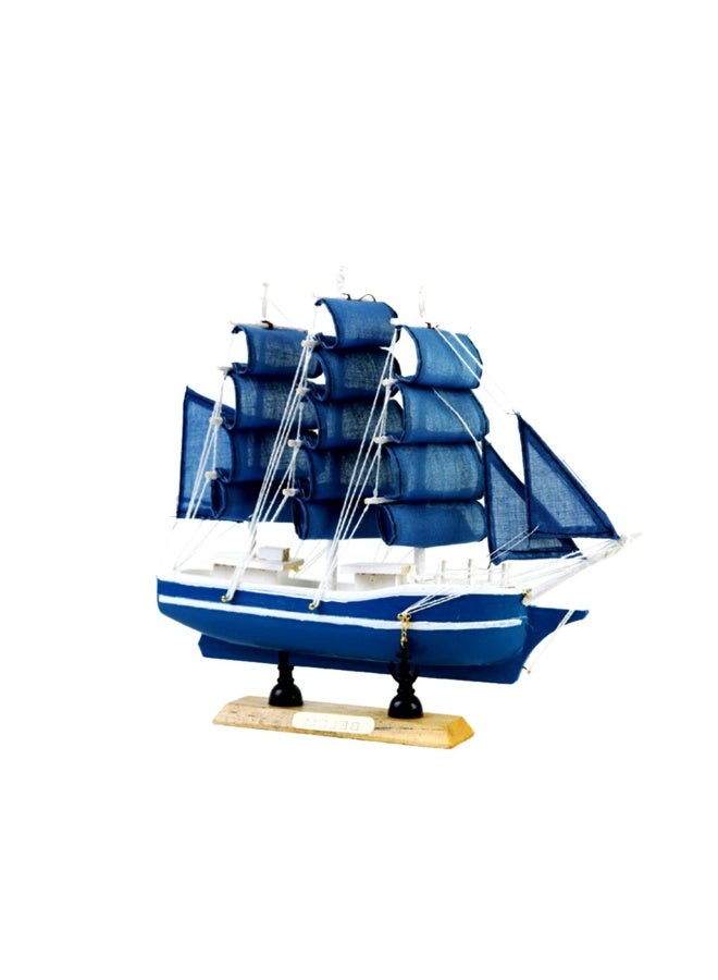 Wooden sailing ship model for decoration 24cm - Image 1