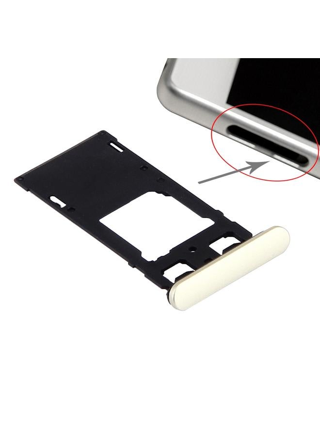 إيروريكس صينية بطاقة SIM + صينية بطاقة Micro SD / SIM + سدادة غبار منفذ فتحة البطاقة لهاتف Sony Xperia X (إصدار SIM المزدوج) (ذهبي ليموني) - Image 4