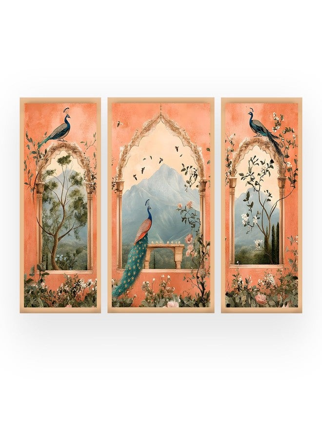 Gamya Big Aesthetic Framed Wall Decor Paintings For Living Room, Bedroom/Nature Paintings Posters For Wall Decoration (14x20 Inches) Set of 3 - Image 1