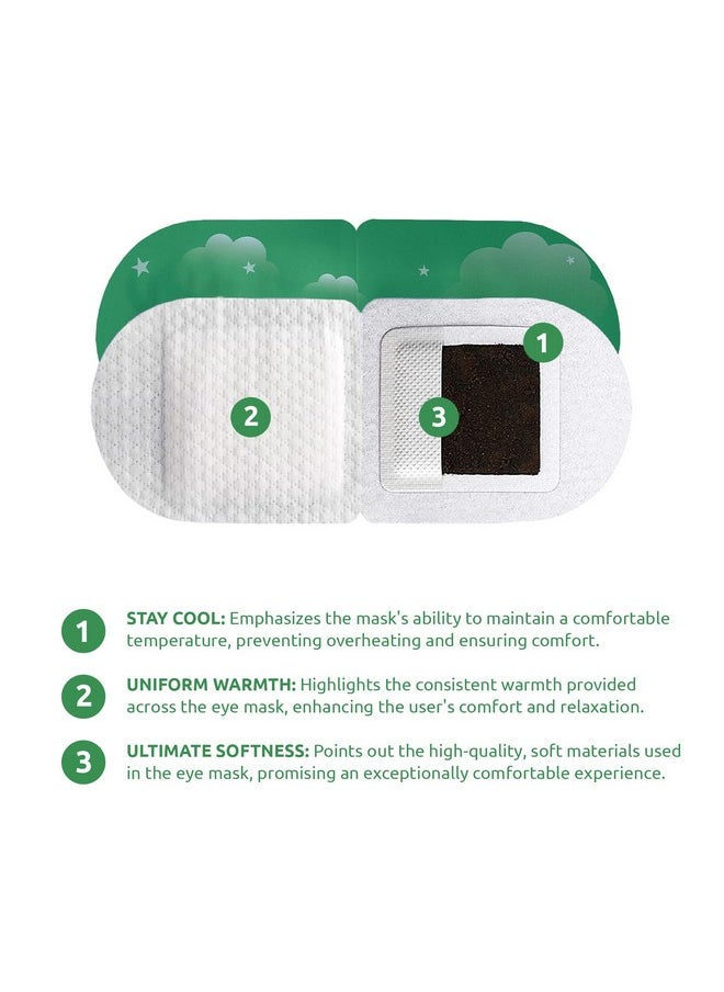 SaluVera SaluVera Steam Eye Mask for Dry Eyes, Self Heating Eye Compress for Dry Eyes, Soothe and Relax with 40-50 min Spa Eye Mask, Eye Steam Mask, Warm Eye Mask, Self Warming Eye Mask for Well-Being (16pcs)  - Image 4