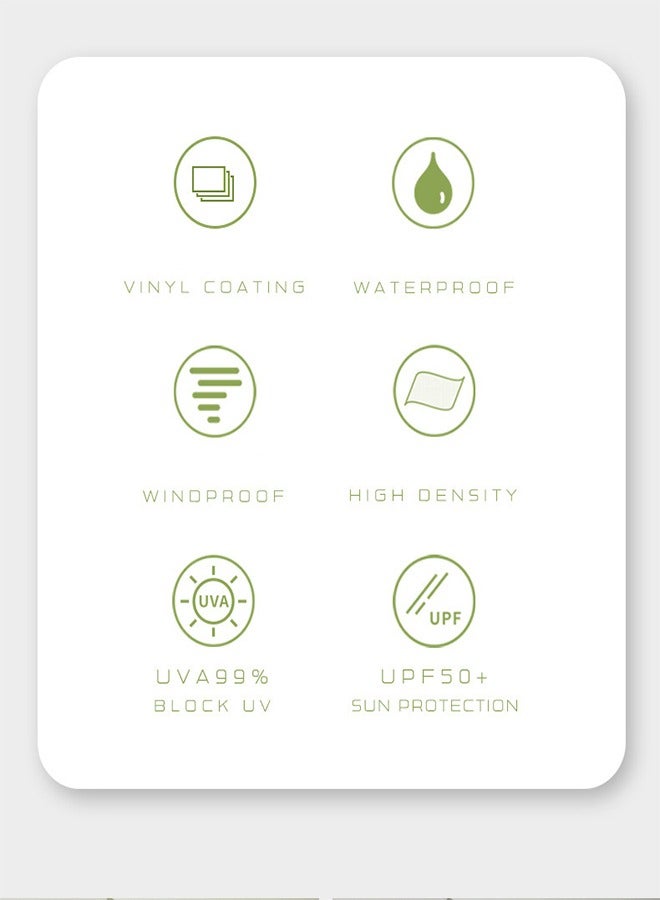 Travel Umbrella Portable Automatic Umbrella Rainproof And Windproof UPF 50+ UV Protection Umbrella Travel Umbrella Compact Automatic Opening And Closing Umbrella Unisex 6 Ribs Green - Image 4