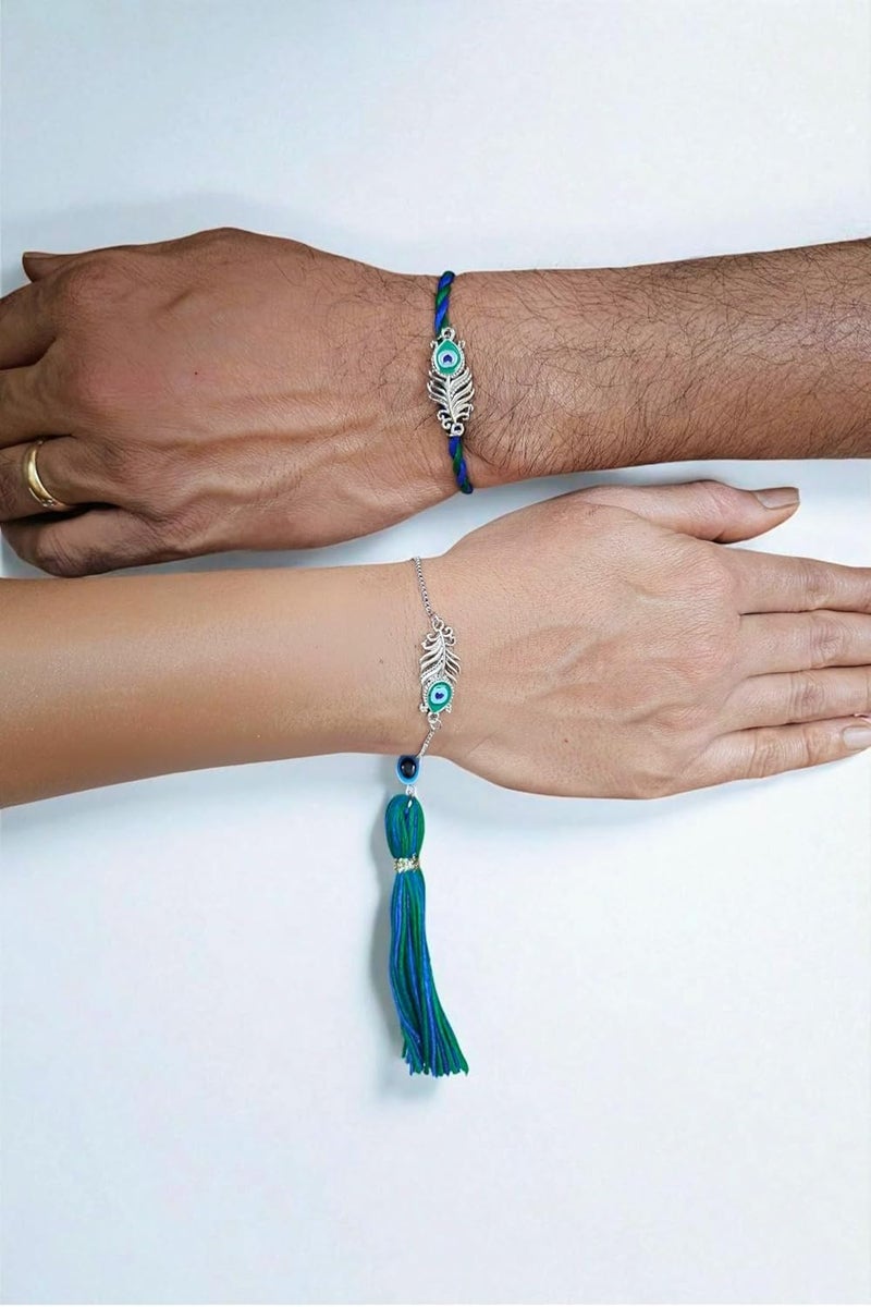 Mahi Couple Rakhi Combo for Bhai and Bhabhi (PARCOL1105336PR) - Image 2